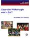 Classroom Walkthroughs with H.E.A.T. NOVEMBER 2012 Summary