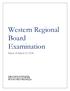 Western Regional Board Examination