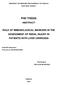 UNIVERSITY OF MEDICINE AND PHARMACY OF CRAIOVA DOCTORAL SCHOOL PHD THESIS -ABSTRACT-