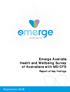 Emerge Australia Health and Wellbeing Survey of Australians with ME/CFS. Report of key findings