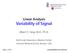 Linear Analysis Variability of Signal