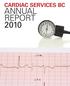 CARDIAC SERVICES BC ANNUAL REPORT 2010