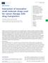 Interaction of innovative small molecule drugs used for cancer therapy with drug transporters