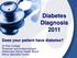 Diabetes Diagnosis 2011 Does your patient have diabetes?