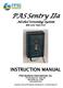 PAS Sentry IIa. Alcohol Screening System. with Auto-Start Port INSTRUCTION MANUAL