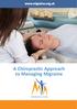A Chiropractic Approach to Managing Migraine