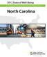 2012 State of Well-Being North Carolina