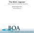 The BOA -register. Annual report Better management of patients with osteoarthritis.