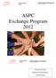 ASPC Exchange Program 2012