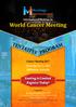 Meetings International. International Meeting on World Cancer Meeting. Cancer Meeting 2017 November 16-17, 2017 Melbourne, Australia