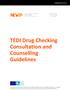 TEDI Drug Checking Consultation and Counselling Guidelines