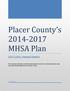Placer County s MHSA Plan