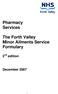 Pharmacy Services. The Forth Valley Minor Ailments Service Formulary. 2 nd edition