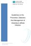 Guidelines on the Prevention, Detection, And Management of Clostridium difficile Infection