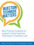Best Practice Guideline to support Correct Injection Technique in Diabetes Care