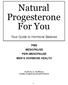Natural Progesterone For You