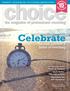 Celebrate. The past, present & future of coaching. Reproduced with the permission of choice Magazine,