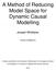 A Method of Reducing Model Space for Dynamic Causal Modelling