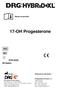 17-OH Progesterone. Dodávané na Slovensku: R-Diagnostics SK spol.s.r.o. DRG Instruments GmbH, Germany Viedenská cesta 7
