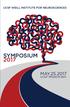 UCSF WEILL INSTITUTE FOR NEUROSCIENCES SYMPOSIUM 2017 MAY UCSF MISSION BAY