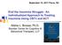 September 15, 2017 Pierre, SD End the Insomnia Struggle: An Individualized Approach to Treating Insomnia Using CBT-I and ACT