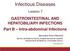 GASTROINTESTINAL AND HEPATOBILIARY INFECTIONS