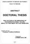 CRAIOVA UNIVERSITY OF MEDICINE AND PHARMACY FACULTY OF MEDICINE ABSTRACT DOCTORAL THESIS