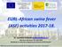 EURL-African swine fever (ASF) activities