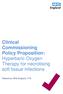 Clinical Commissioning Policy Proposition: Hyperbaric Oxygen Therapy for necrotising soft tissue infections
