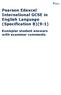 Pearson Edexcel International GCSE in English Language (Specification B)(9-1) Exemplar student answers with examiner comments