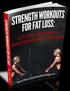 Welcome to the Strength Workouts for Fat Loss Challenge!