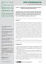 BRIEF COMMUNICATION. Decline in hepatitis B and C prevalence among hemodialysis patients in Tocantins, Northern Brazil ABSTRACT INTRODUCTION
