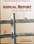 The Annual Report of the Minnesota Board of Animal Health is published in accordance with the provisions of Minnesota Statutes.