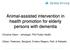 Animal-assisted intervention in health promotion for elderly persons with dementia