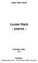 Louise Mack - poems -
