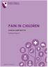 PAIN IN CHILDREN CLINICAL AUDIT 2017/18. National Report