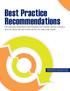 Best Practice Recommendations