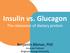 Benjamin Bikman, PhD Associate Professor Brigham Young University. Insulin vs. Glucagon. The relevance of dietary protein