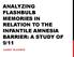 ANALYZING FLASHBULB MEMORIES IN RELATION TO THE INFANTILE AMNESIA BARRIER: A STUDY OF 9/11 GABBY BLAUNER