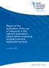 Report of the evaluation of the use of resources in the national populationbased cancer screening programmes and associated services