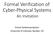 Formal Verification of Cyber-Physical Systems