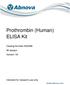 Prothrombin (Human) ELISA Kit