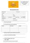 Pain Questionnaire. Family name:... First name:... Address:...