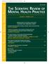 THE SCIENTIFIC REVIEW OF MENTAL HEALTH PRACTICE