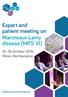 Expert and patient meeting on Maroteaux Lamy disease (MPS VI)