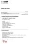 Safety data sheet. LUPRANATE* M20S Ex Korea. 1. Substance/preparation and company identification. 2. Hazard identification