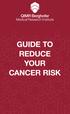 GUIDE TO REDUCE YOUR CANCER RISK