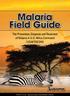 Malaria Field Guide. the Prevention, Diagnosis and Treatment of Malaria in U.S. Africa Command (USAFRICOM)