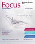 Focus. Special edition. The tried and tested Sirona INTEGO. See inside for the latest on equipment.