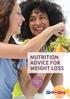 NUTRITION ADVICE FOR WEIGHT LOSS NUTRITION TIPS AND RECIPES INSIDE